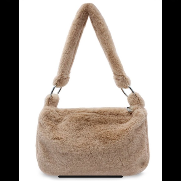 NWT Gilda Paris Faux Fur Shoulder Bag - Picture 3 of 3